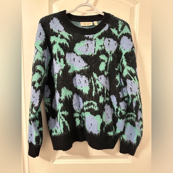 RD Style Floral Pullover Crewneck, Women’s size M - Picture 4 of 5